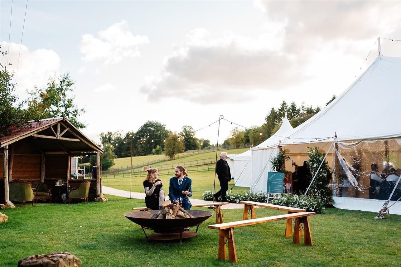 Greenhill Farm with Sailcloth Marquee at the Lakeside Gazebo